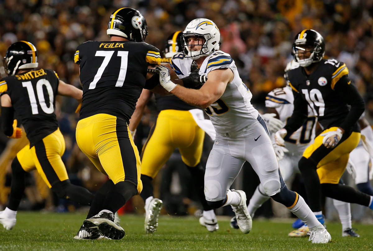 Bosa and the Chargers brought the defensive heat in the second half.